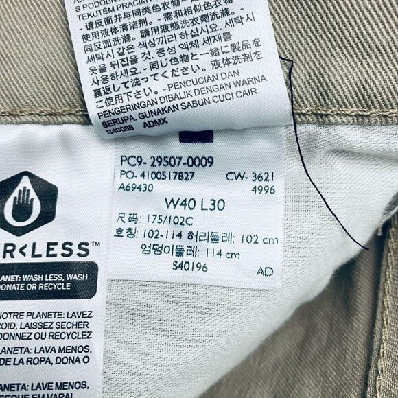 Levi's 502 All Seasons Men's Khaki Tan Regular Tapered Fit Chino Tag 40x30 - Picture 7 of 14